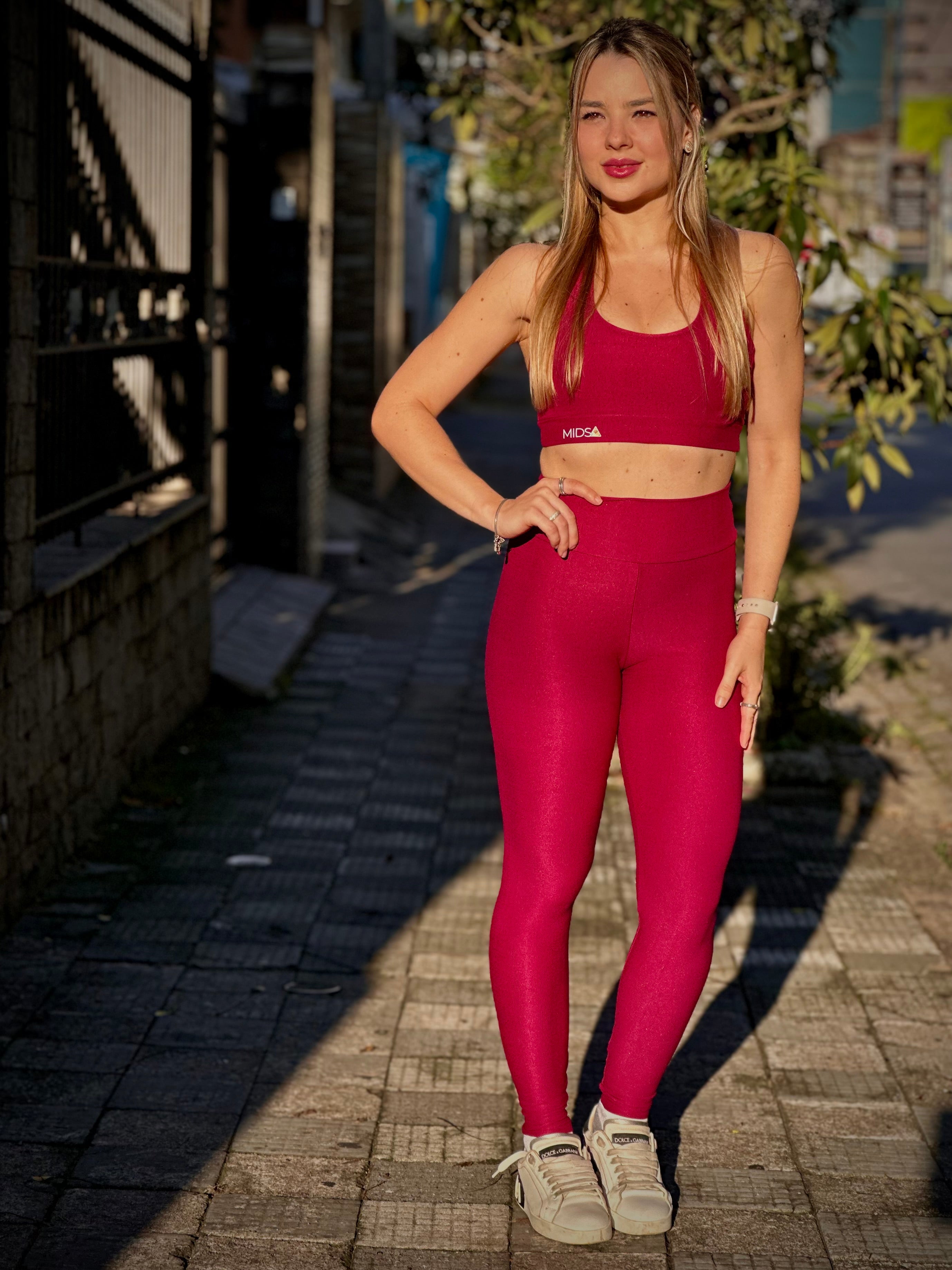 Legging Essence Paradise - Cor: Cherry