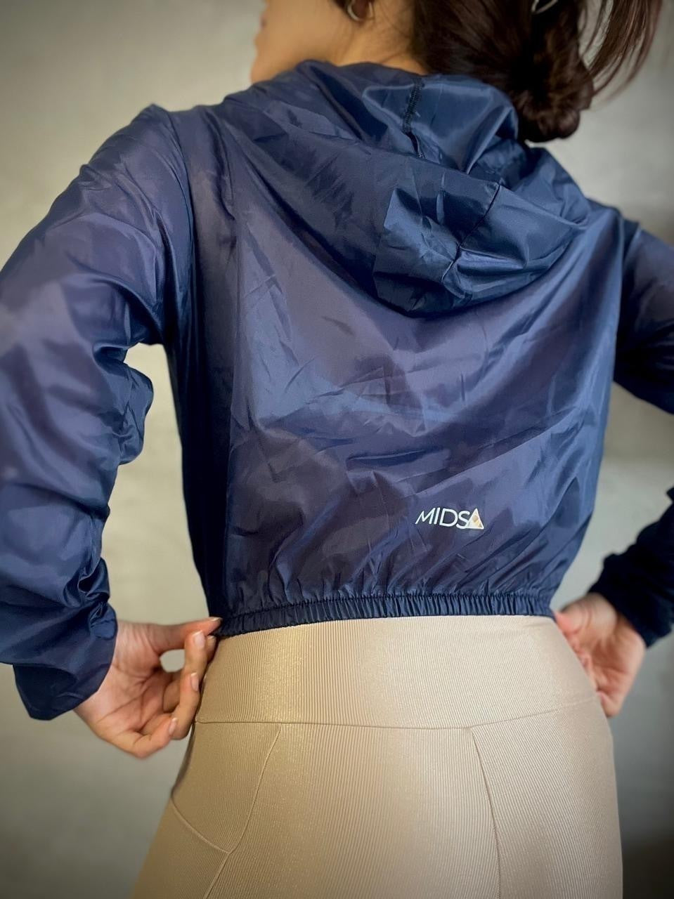 Jaqueta Cropped - Cor: Safira