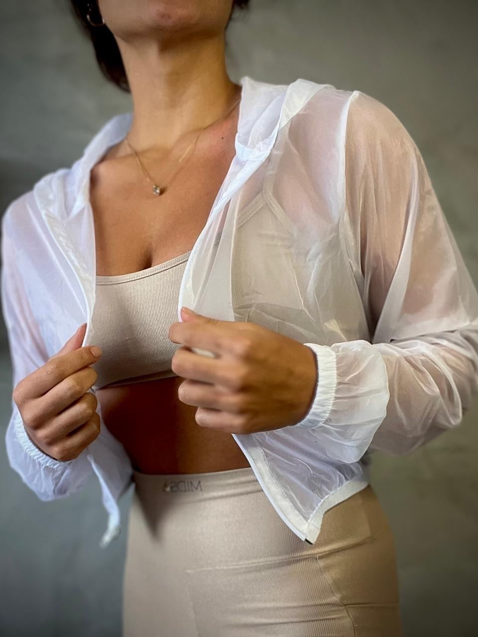 Jaqueta Cropped - Cor: Neve