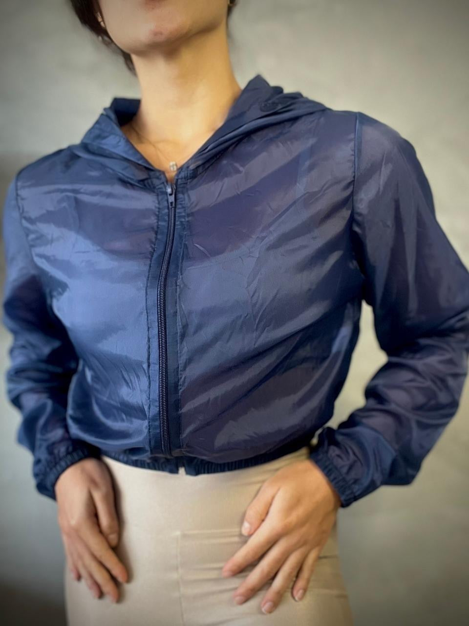 Jaqueta Cropped - Cor: Safira