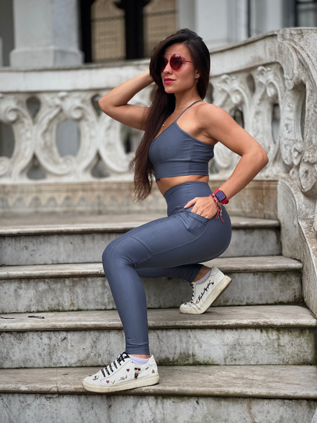 Legging Warm Spring - Cor: Cinza Gelo