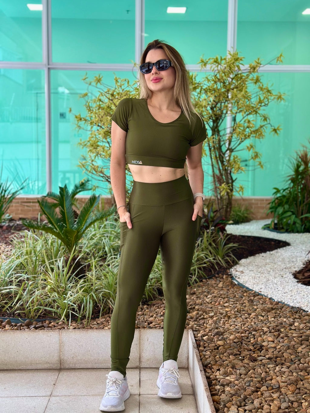 Legging Warm Spring - Cor: Jade Nefrita
