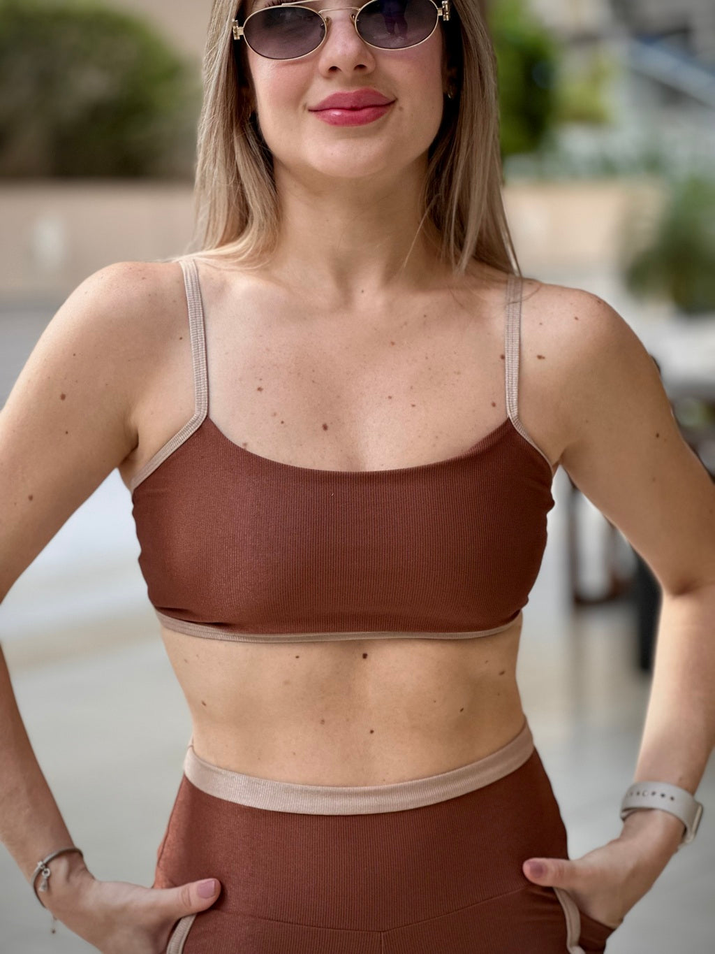Top Axis Duocolor - Cor: Mocha Mousse